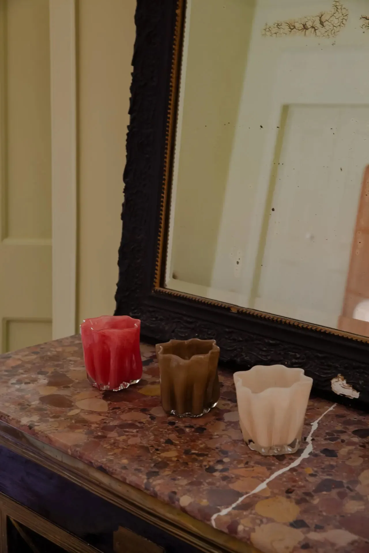 Tess fyrfadsstage Ø10 cm, Råhvid Olsson & Jensen