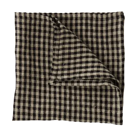 Vipa linned serviet 45x45 cm, Sort sand Olsson & Jensen