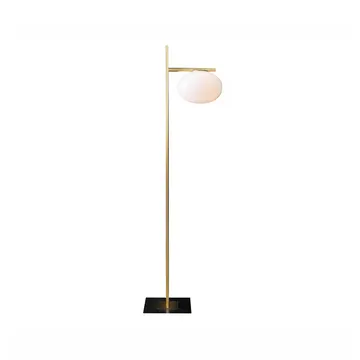 Alba 382 gulvlampe - opal, messing - Oluce