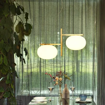 Alba 468 pendel - opal, messing - Oluce