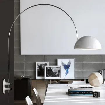 Coupé 1159 væglampe - white, kromstel - Oluce