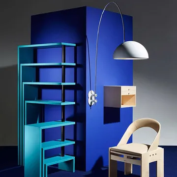 Coupé 1159 væglampe - white, kromstel - Oluce