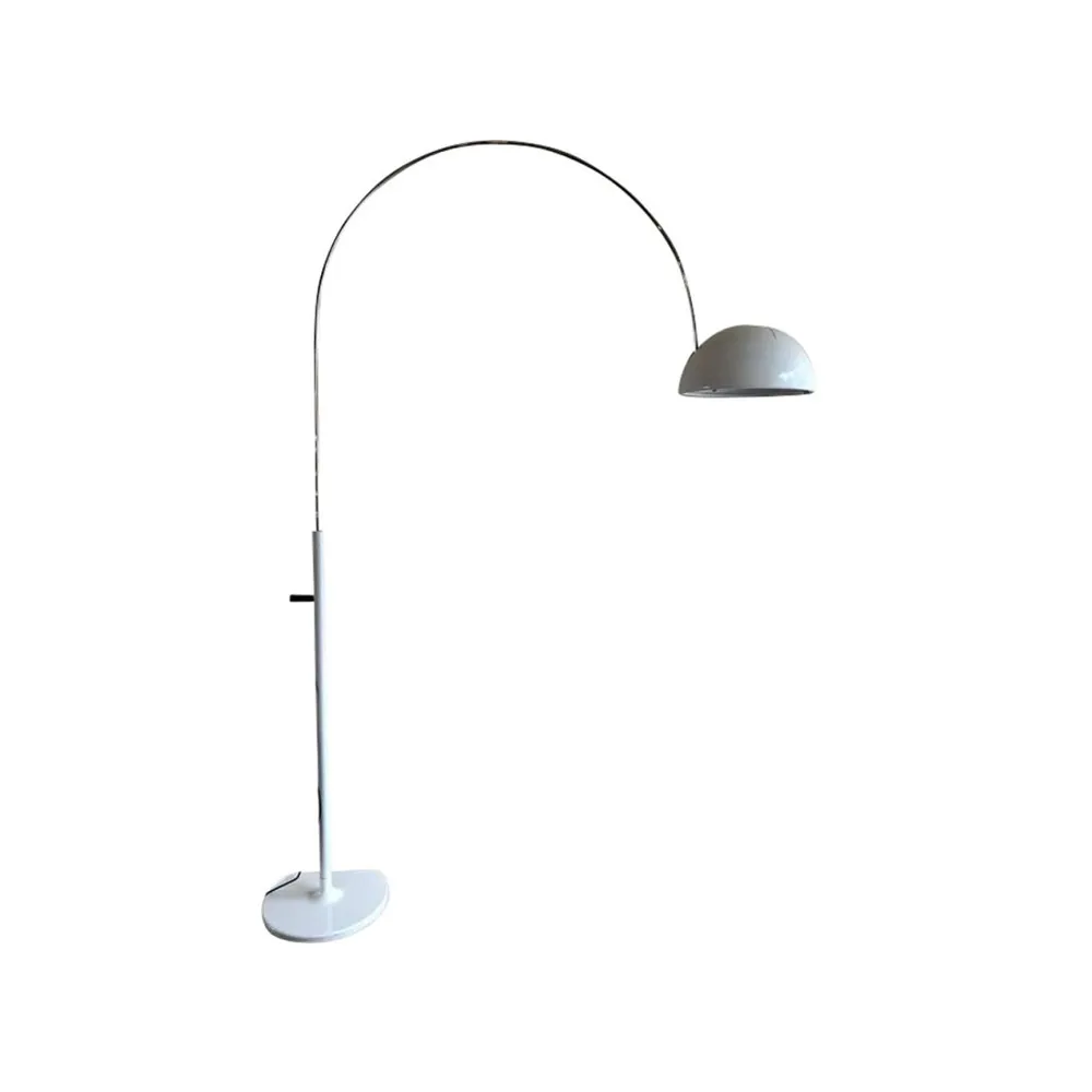 Coupé 3320 gulvlampe, white, kromstel Oluce