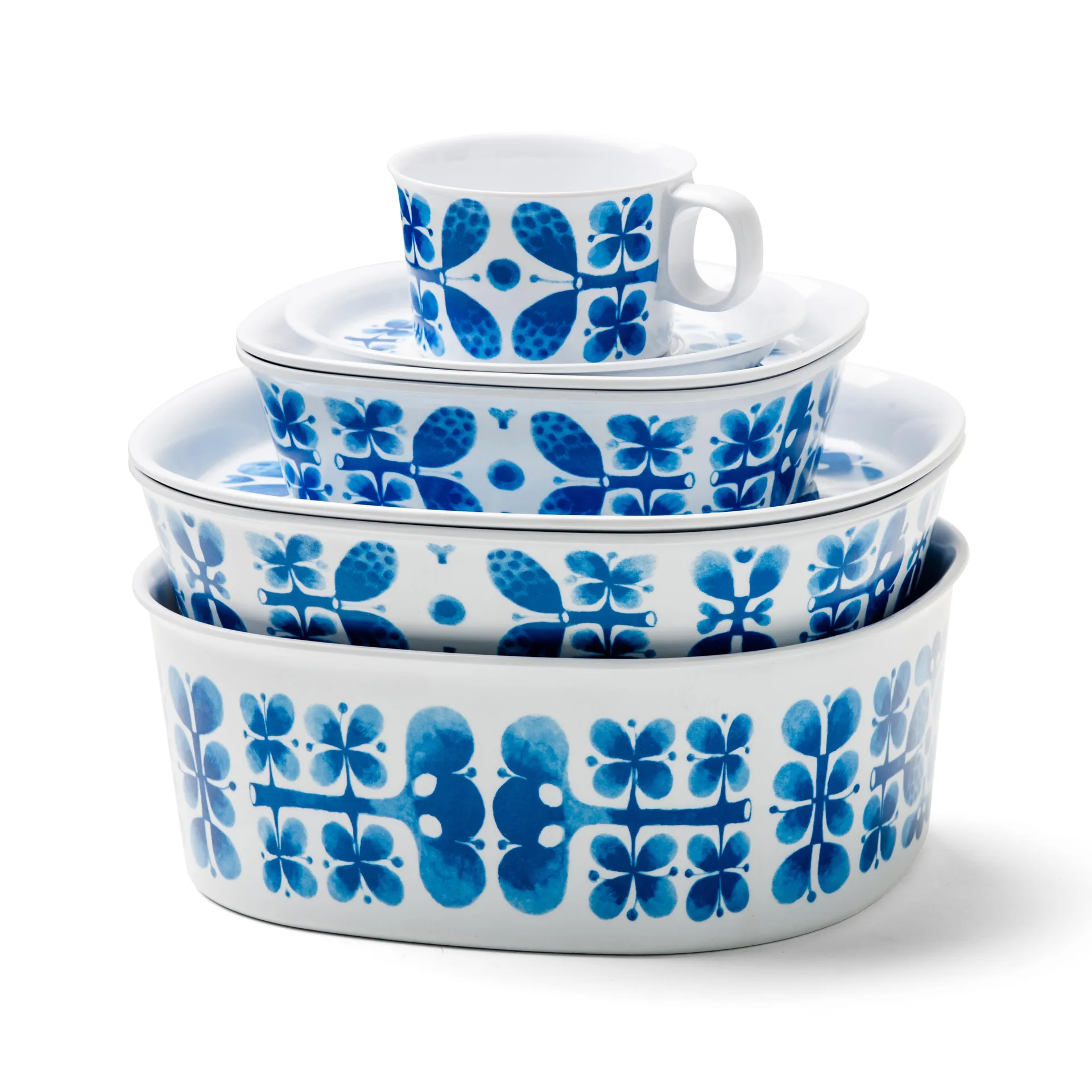 Blues skål melamin, mellem Opto Design