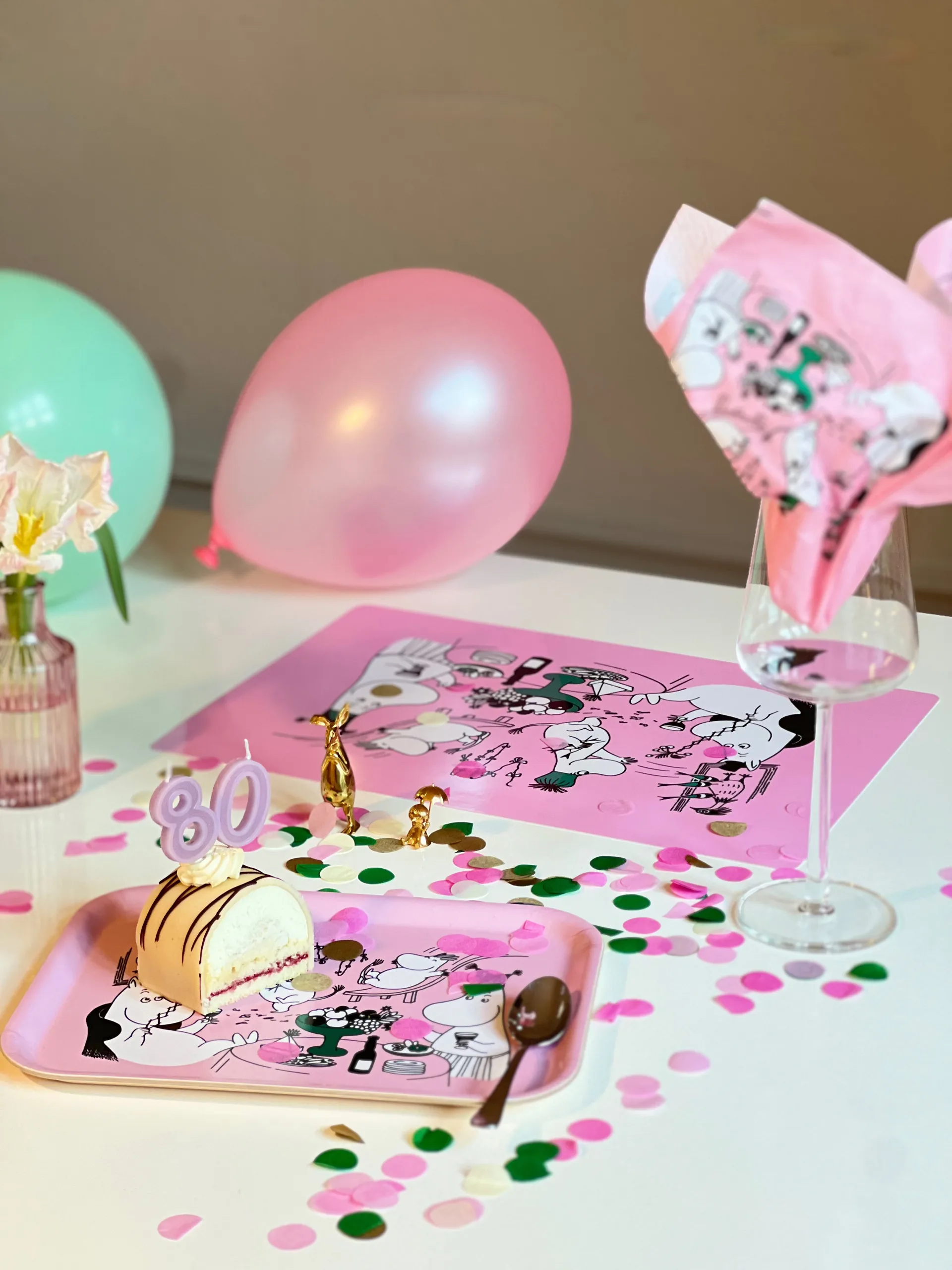 Moomin 80 dækkeserviet 27,5x40 cm, Pink Opto Design