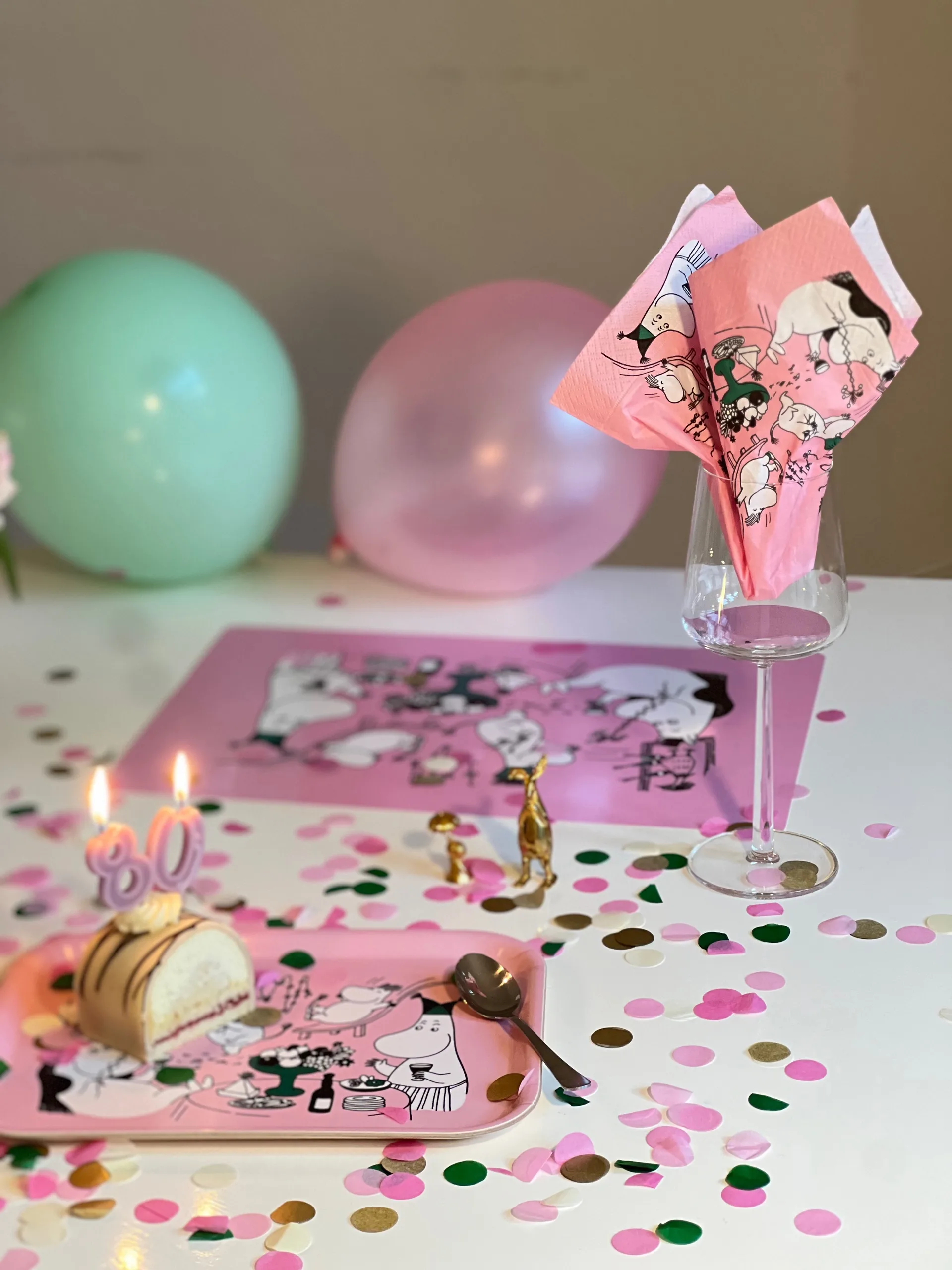 Moomin 80 papirsservietter 20-pak, Pink Opto Design