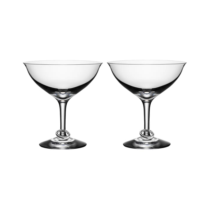 Amor Vincit Omnia glas - champagne coupe 2 stk - Orrefors
