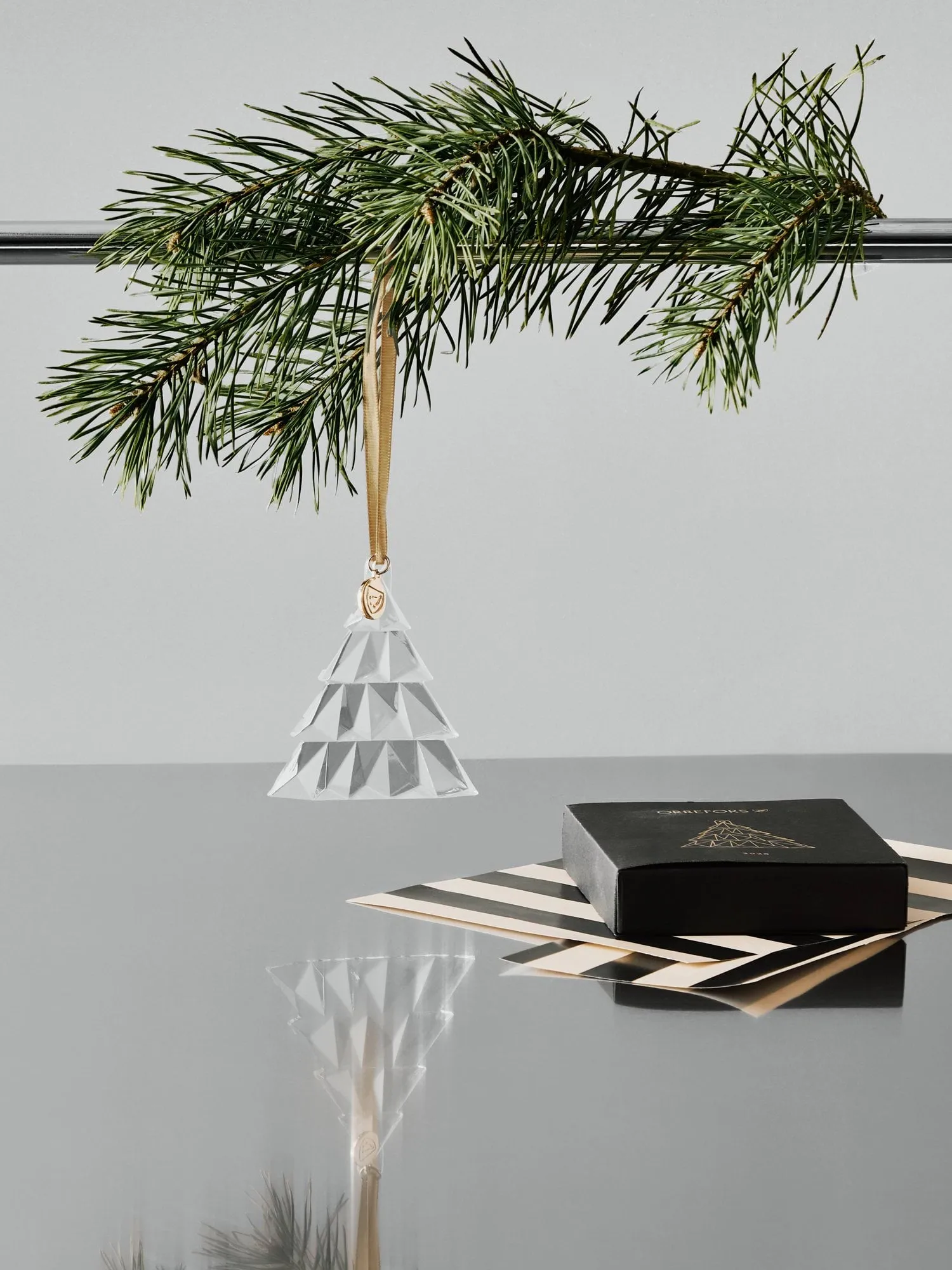 Årlig ornament høj, Gennemsigtig Orrefors