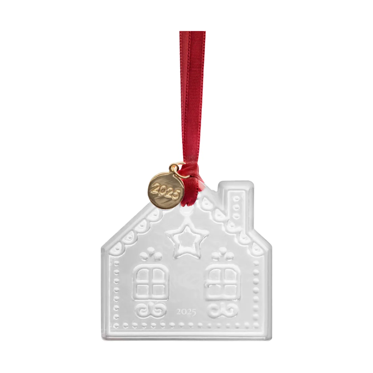 Årligt feriedekoration julhængende, Peberkagehus 2025 Orrefors