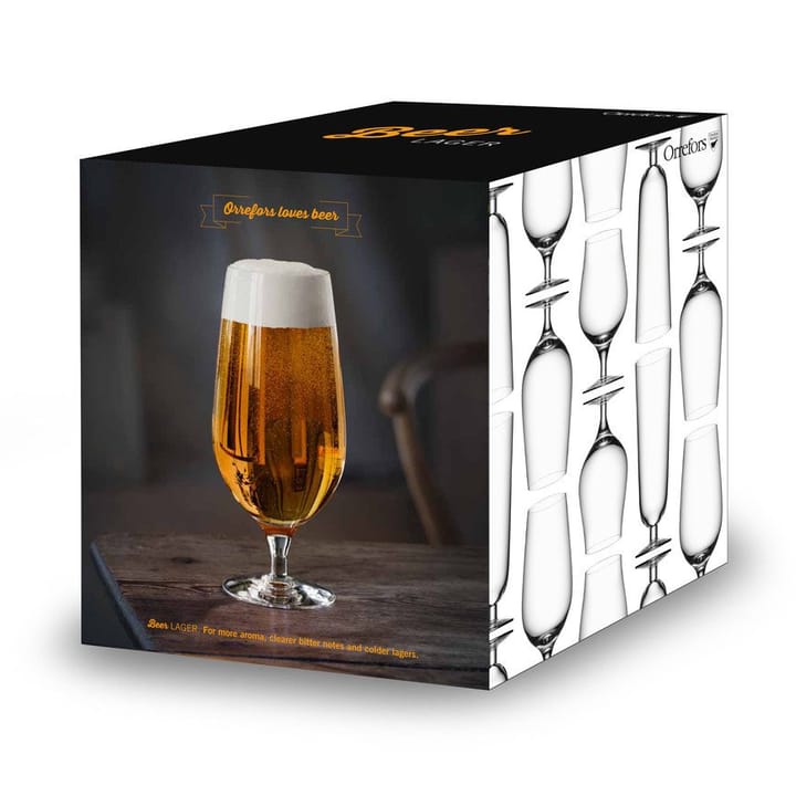 Beer lager ølglas 4 stk., 60 cl Orrefors