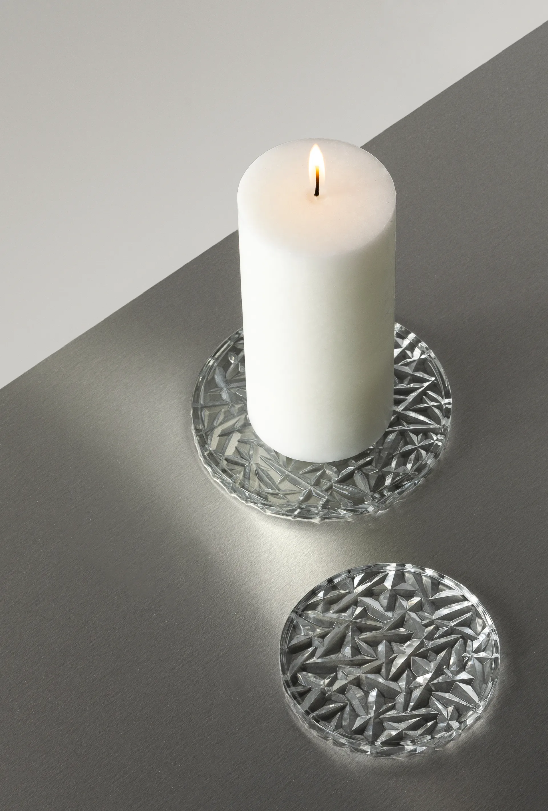 Carat coasters Ø10 cm 2-pak, Klar Orrefors