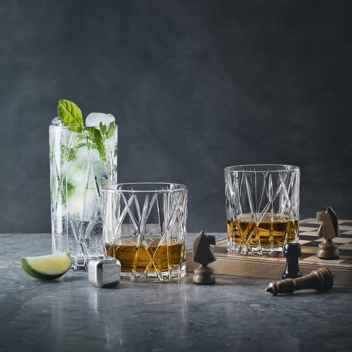 City Double Old Fashioned glas 4-pak, 34 cl Orrefors