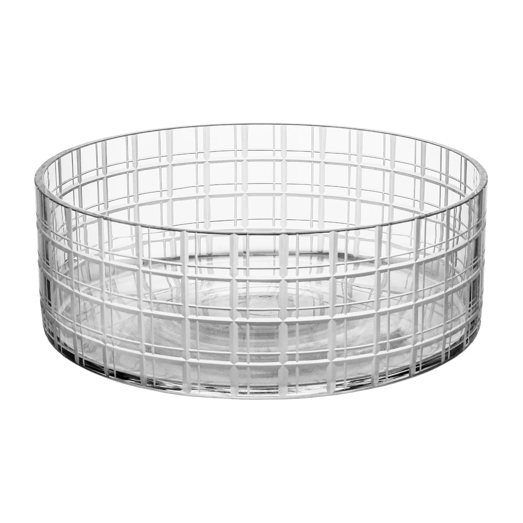 Cut in number skål Ø27,5 cm, Ternet mønster Orrefors