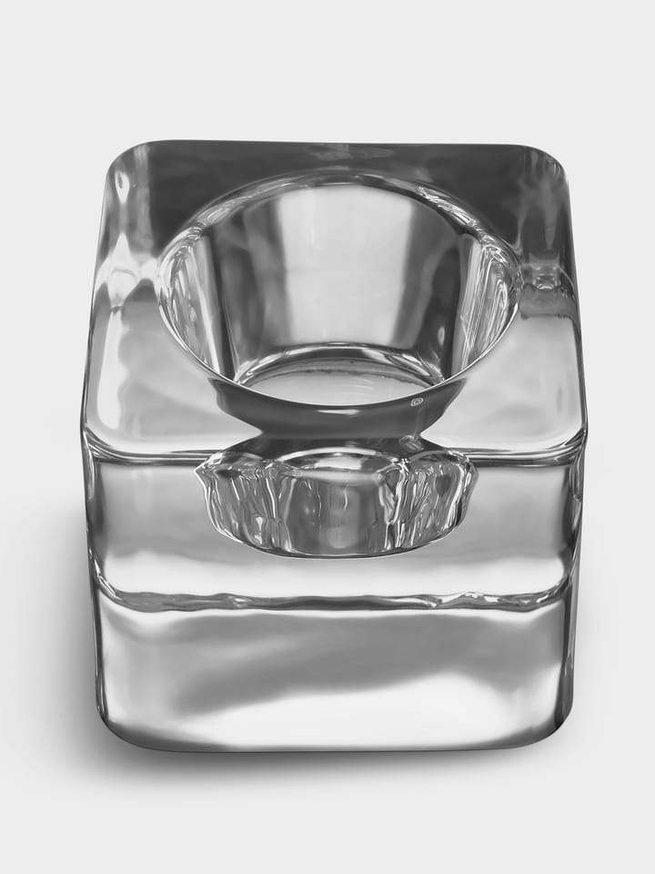 Ice cube fyrfadsstage 70 mm, Klar Orrefors
