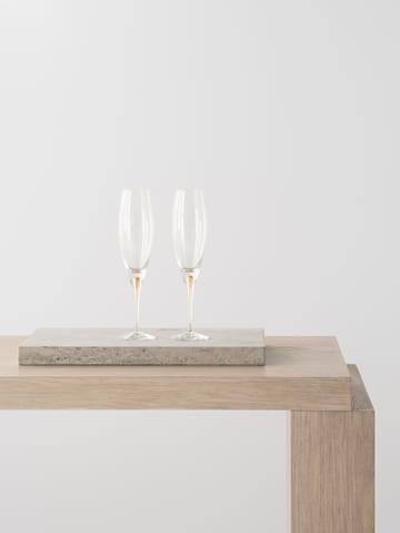 Intermezzo champagneglas 26 cl 2-pak - Guld - Orrefors