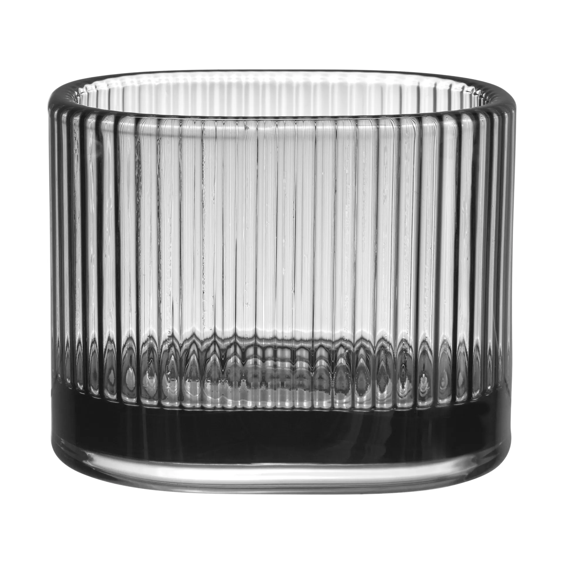 Orrefors Magica fyrfadsstage super ellipse 7 cm Grå