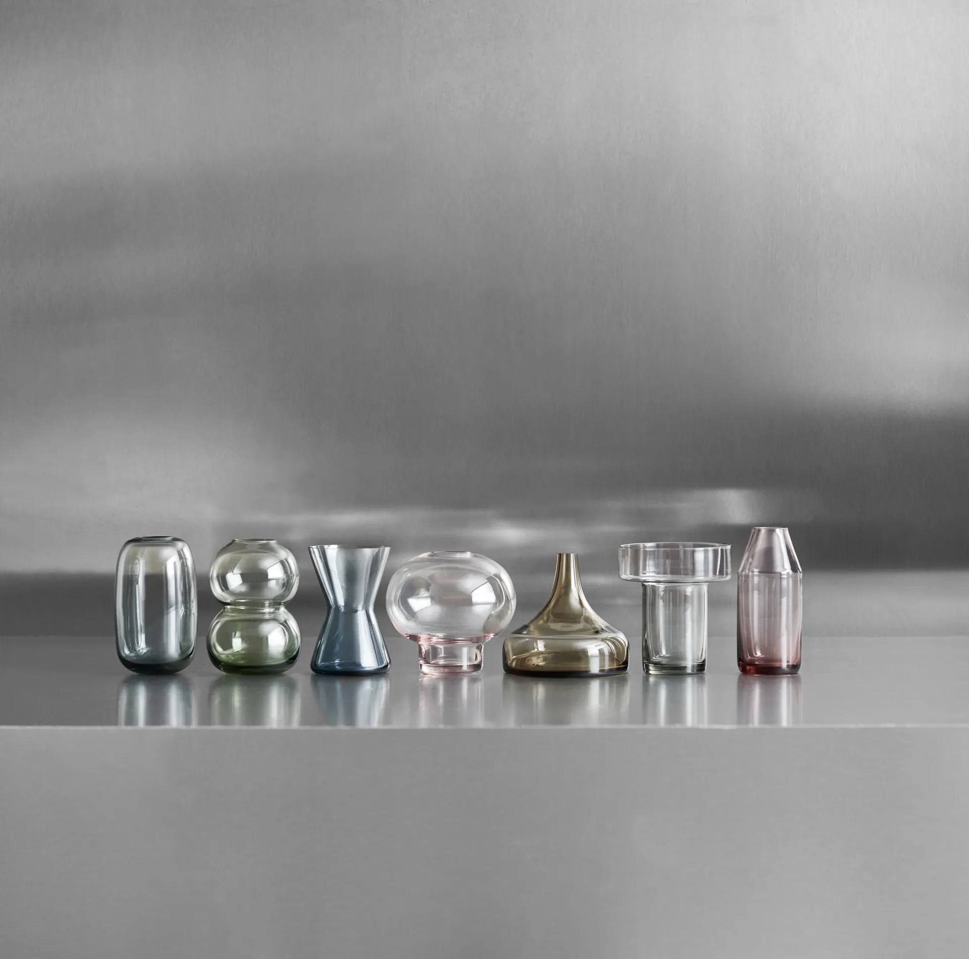 Midsummer minivaser 7 dele, Flerfarvet Orrefors