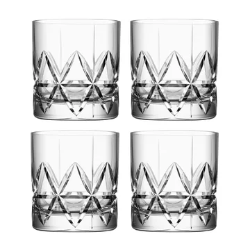Peak old fashioned glas 4-pak - 25 cl - Orrefors