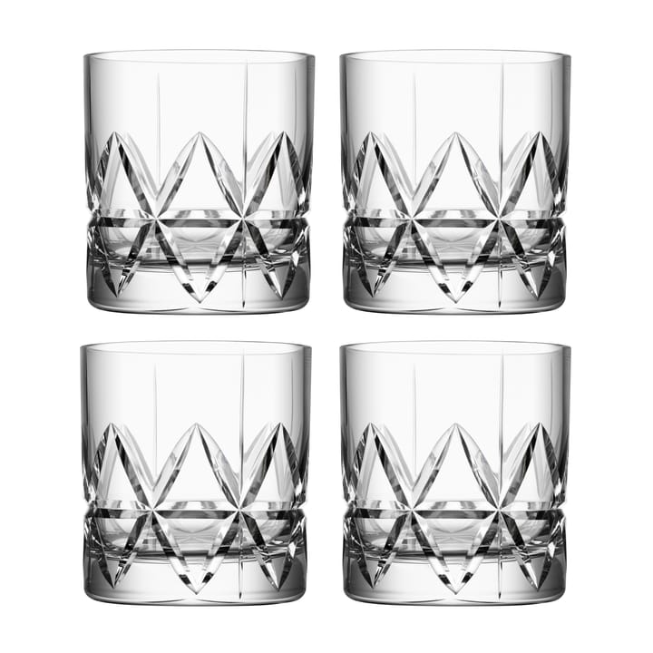 Peak old fashioned glas 4-pak - 25 cl - Orrefors