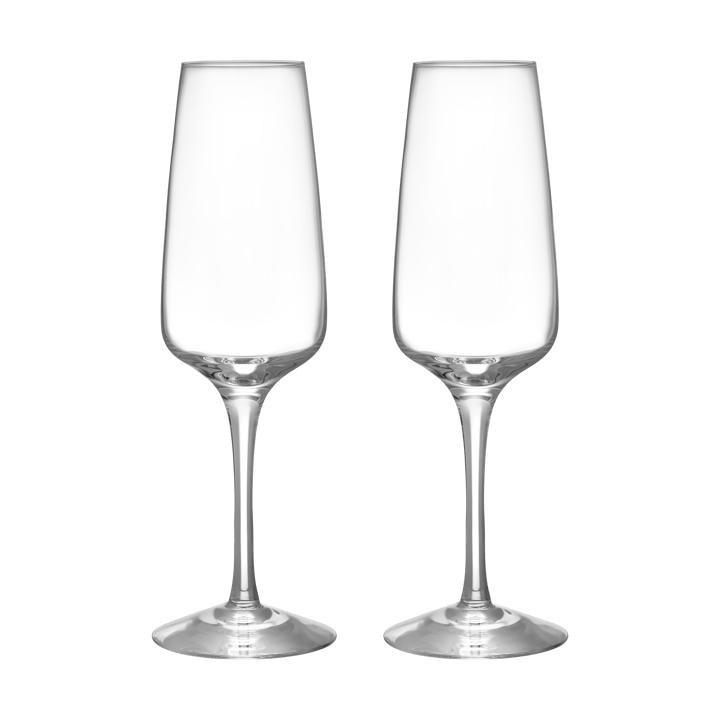 Pulse champagneglas 28 cl 2-pak - Klar - Orrefors