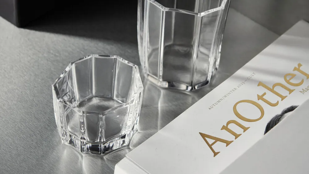 Reed fyrfadsstage 8,5 cm, Klar Orrefors