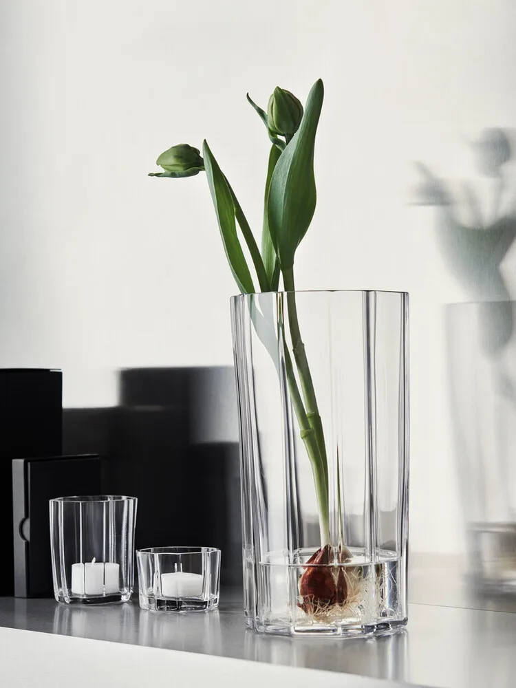 Reed fyrfadsstage 8,5 cm, Klar Orrefors