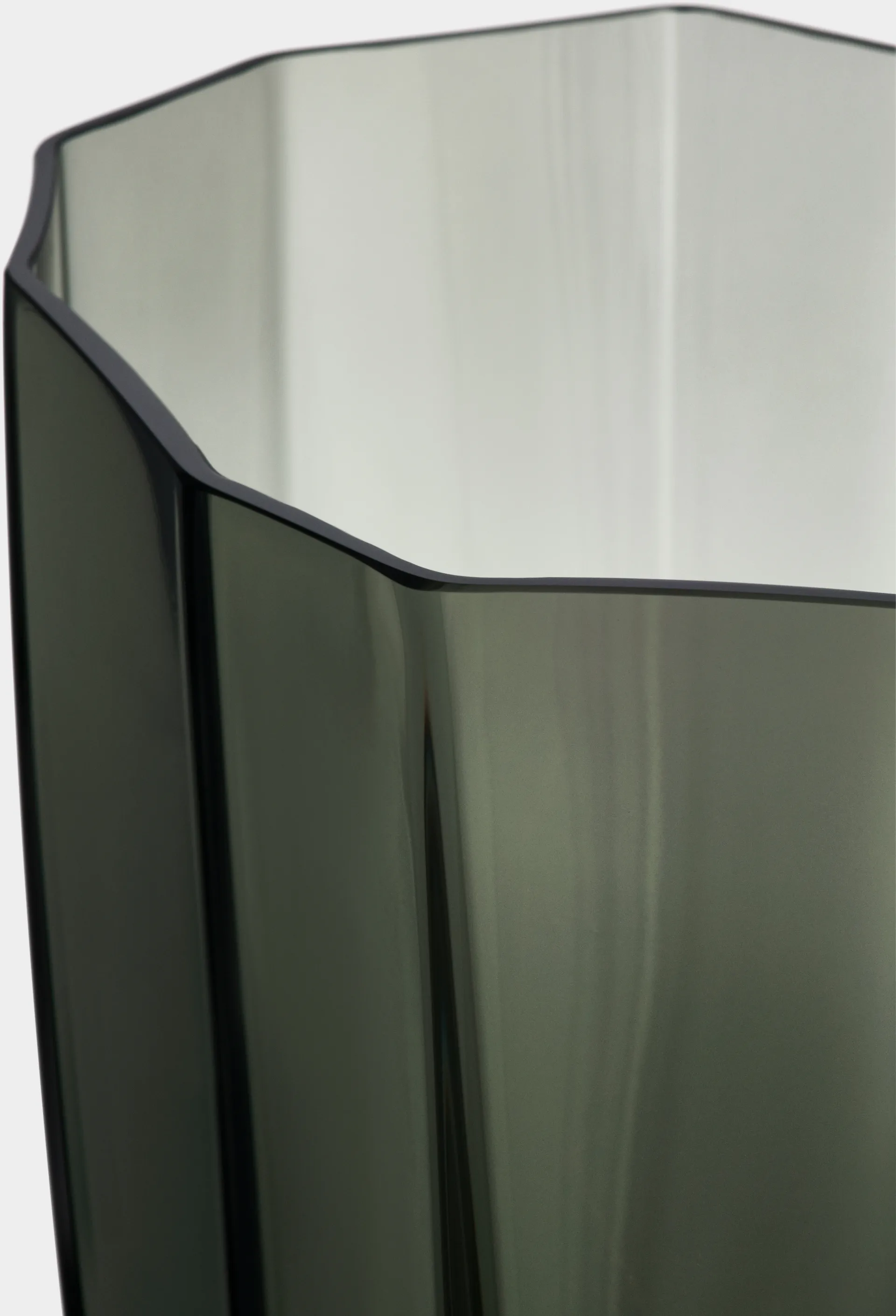 Reed vase 50 cm, Mosgrøn Orrefors