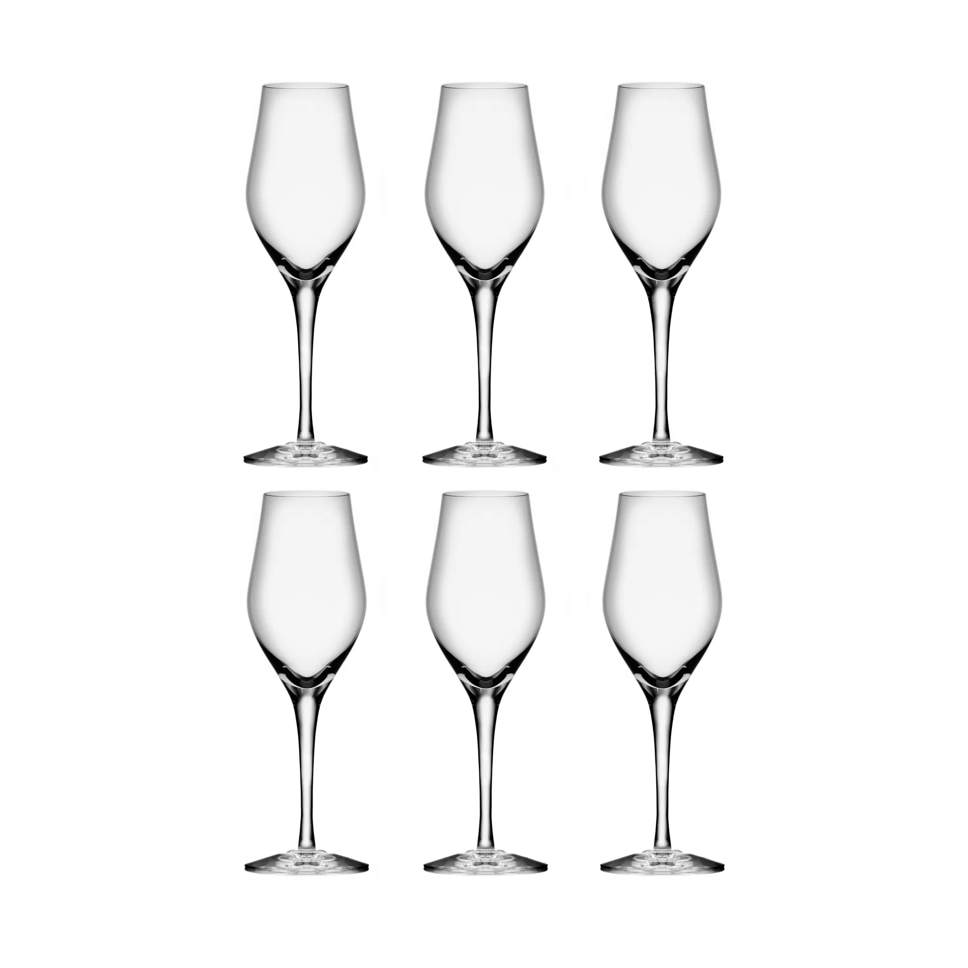Sense champagneglas 25,5 cl 6-pak, Klar Orrefors
