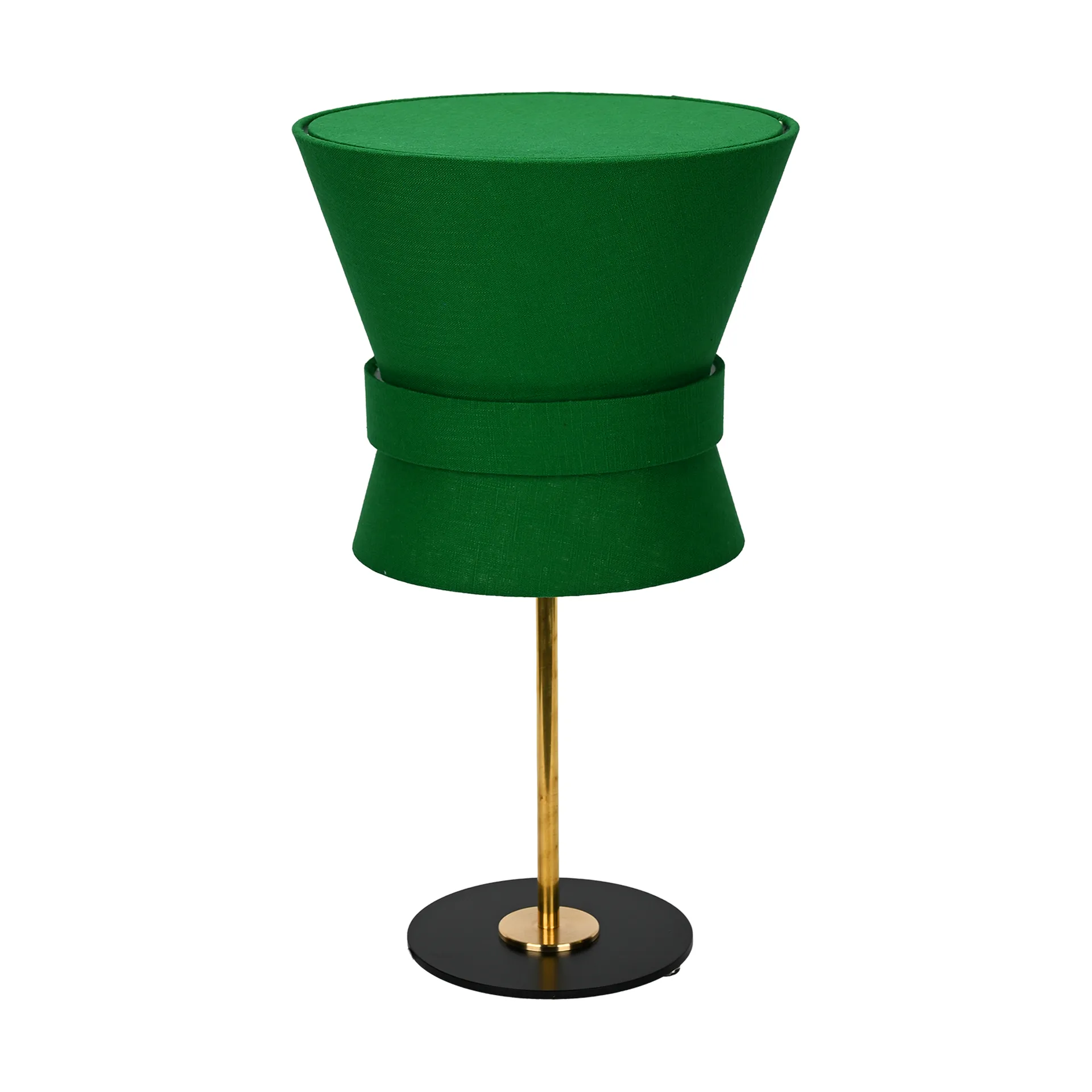 Bow bordlampe, Rå messing-emerald green, lille 50 cm Örsjö Belysning