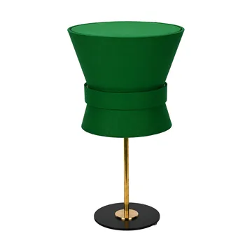 Bow bordlampe - Rå messing-emerald green, lille 50 cm - Örsjö Belysning