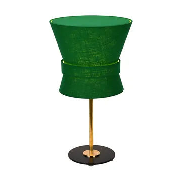 Bow bordlampe - Rå messing-emerald green, lille 50 cm - Örsjö Belysning