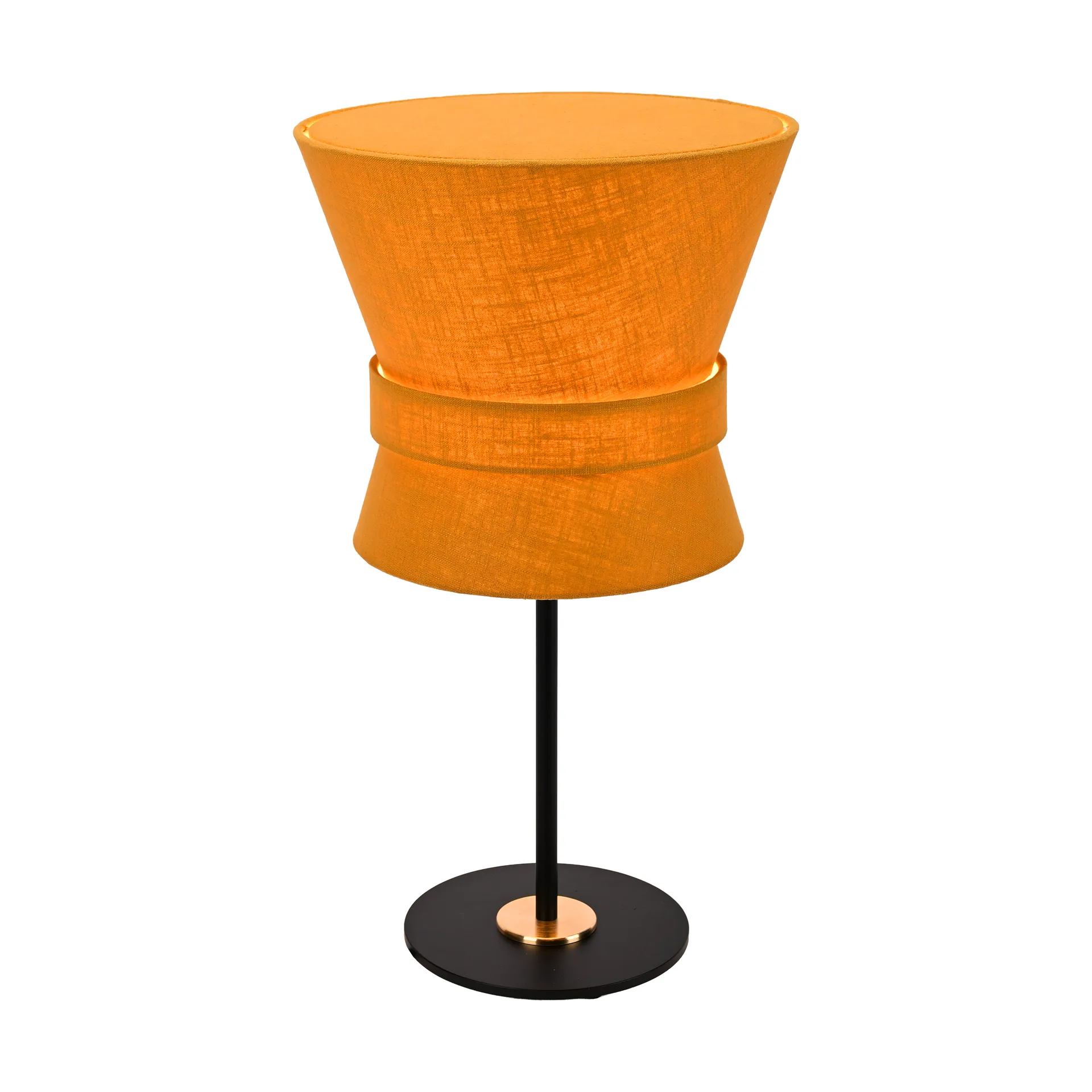 Bow bordlampe, Sort-yellow ochre, small 50 cm Örsjö Belysning