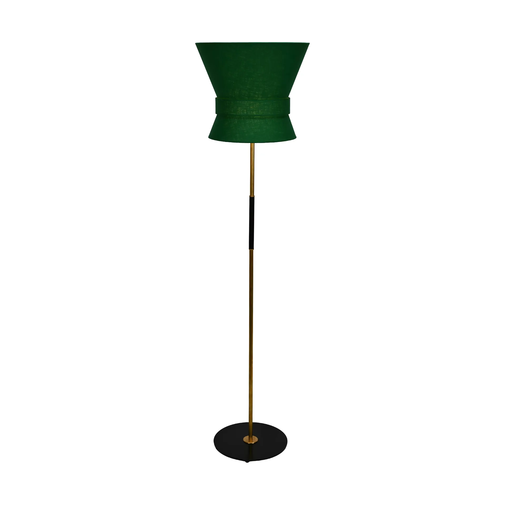 Bow gulvlampe, Sort-emerald green, large 159 cm Örsjö Belysning