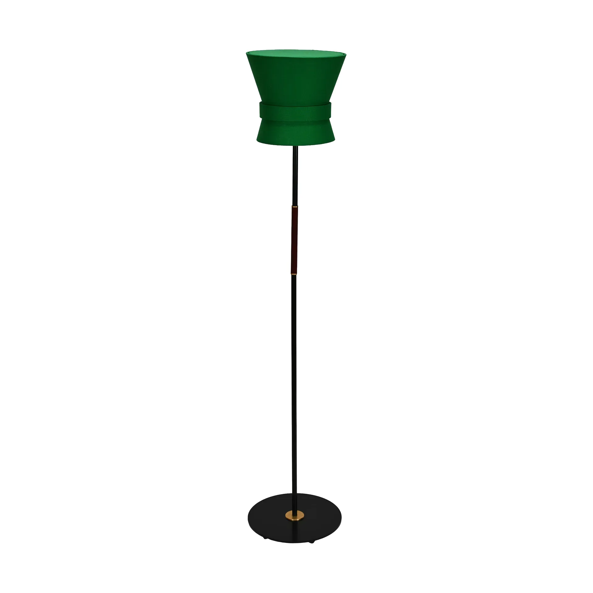 Bow gulvlampe, Sort-emerald green, small 147 cm Örsjö Belysning