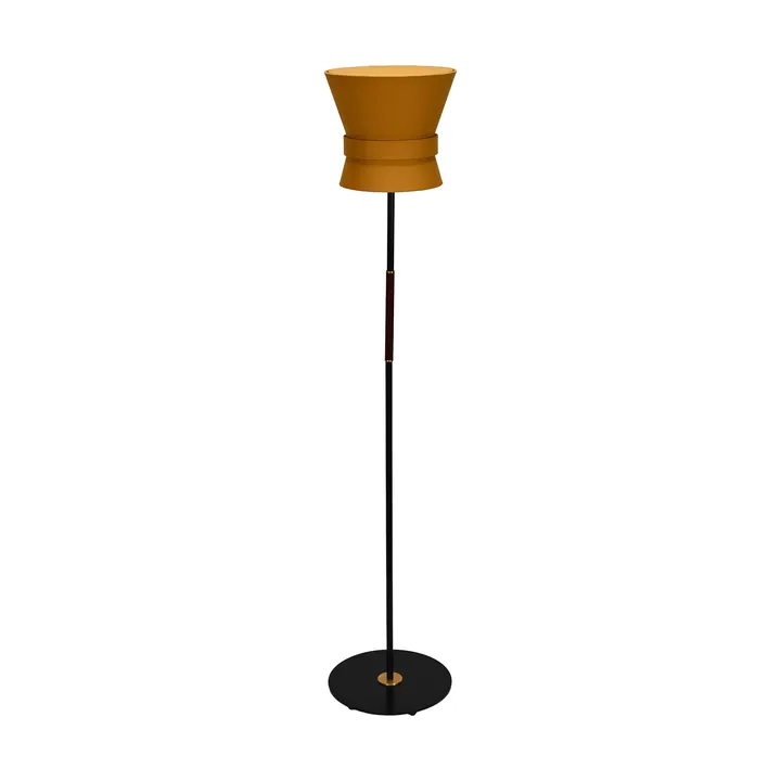 Bow gulvlampe - Sort-yellow ochre, small 147 cm - Örsjö Belysning
