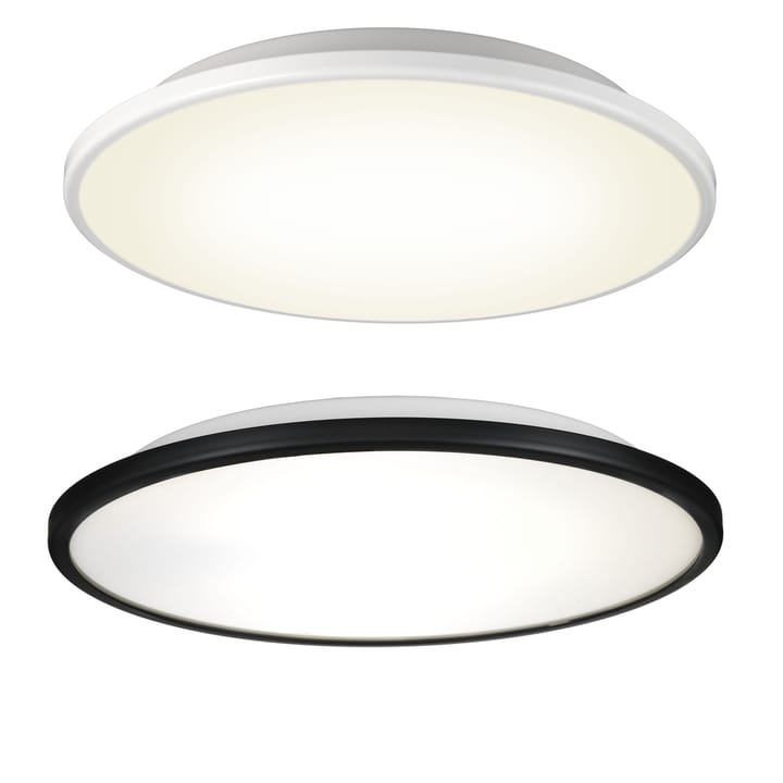 Disc loftlampe - sort - hvidt opalglas - Örsjö Belysning