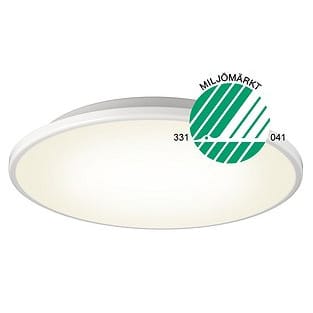 Disc loftlampe - sort - hvidt opalglas - Örsjö Belysning