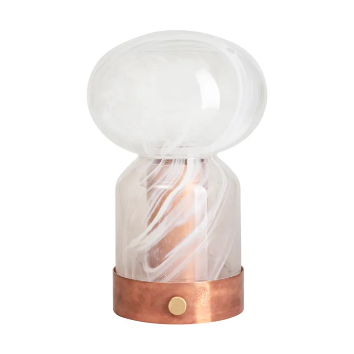 Essence Cloudy portable bordlampe - Kobber-glas - Örsjö Belysning