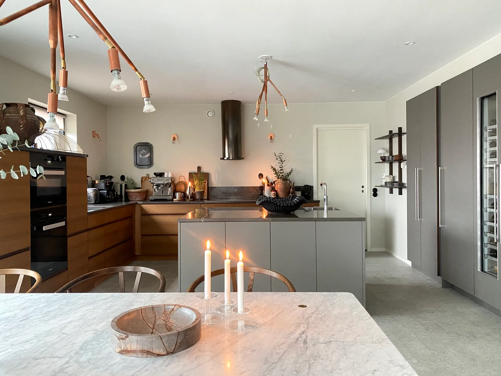 Kvist lampe lille, rå kobber Örsjö Belysning