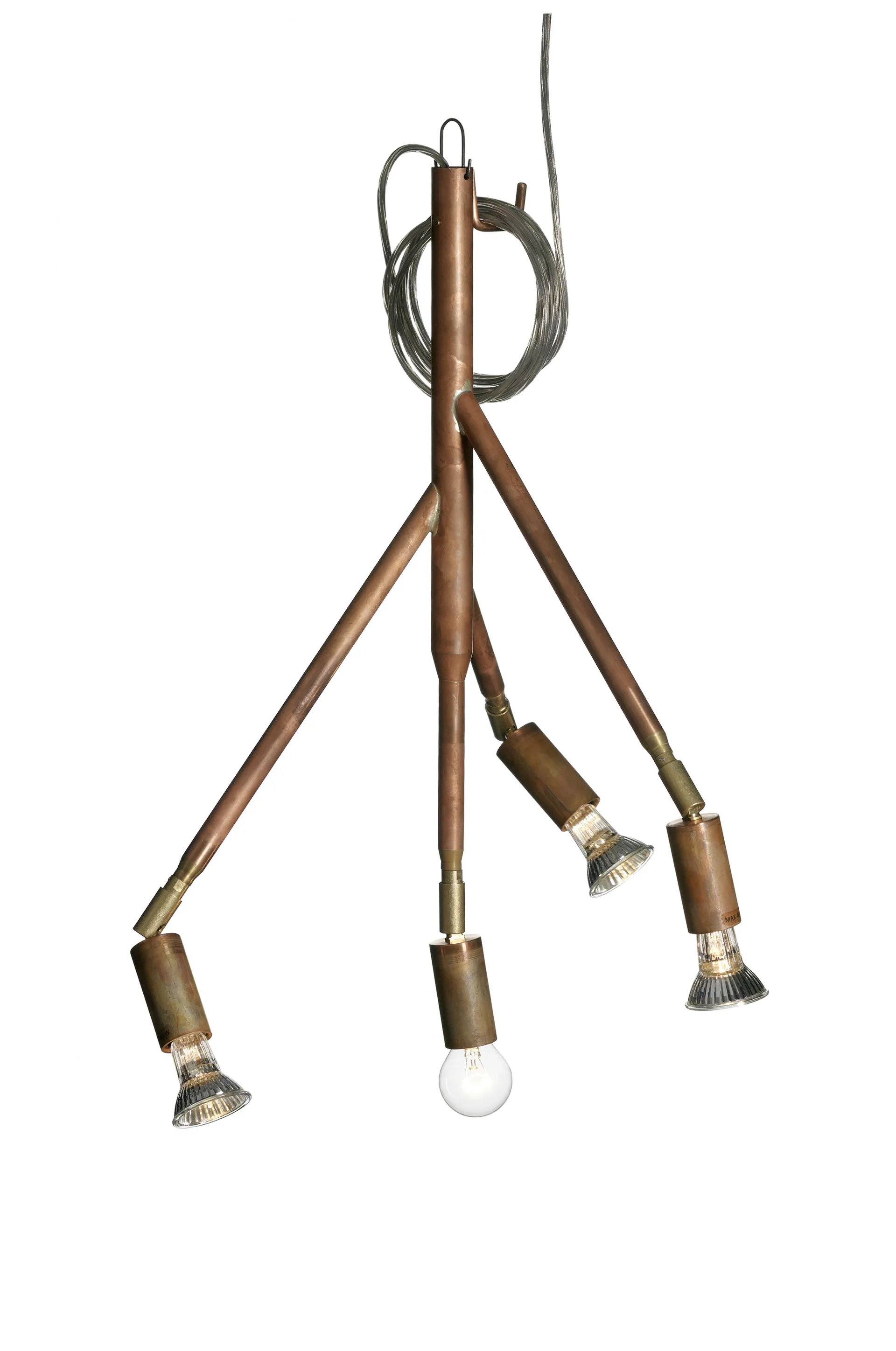 Kvist lampe lille, rå kobber Örsjö Belysning