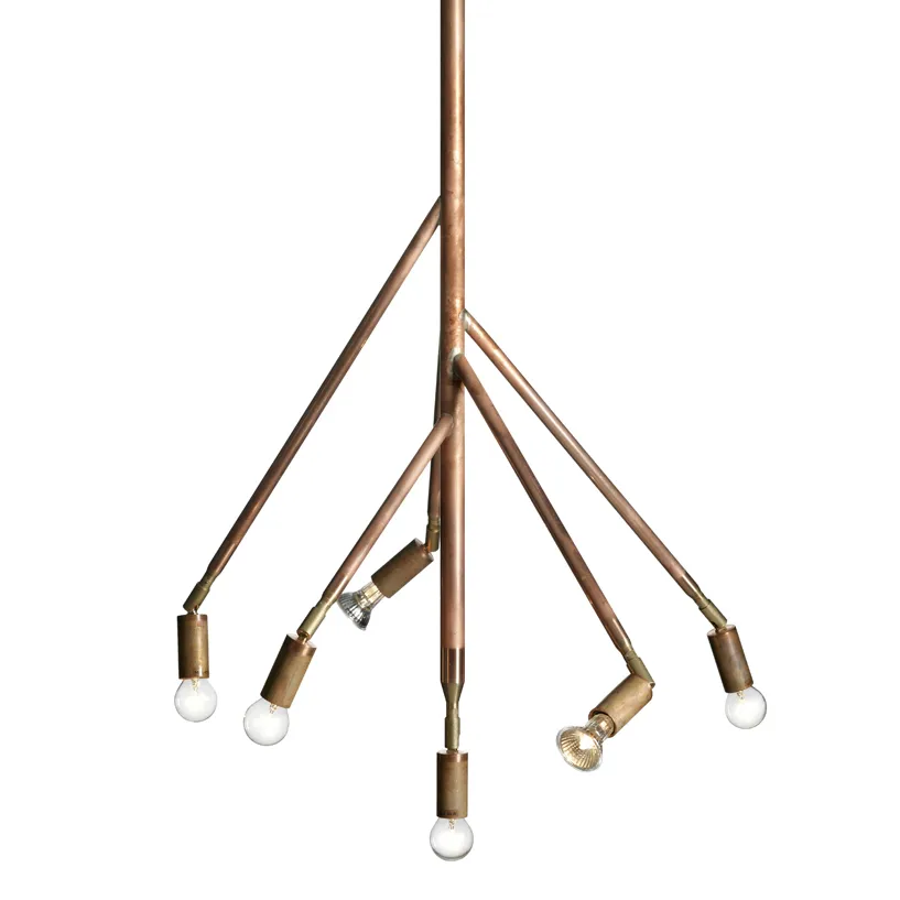 Kvist lampe stor, rå kobber Örsjö Belysning