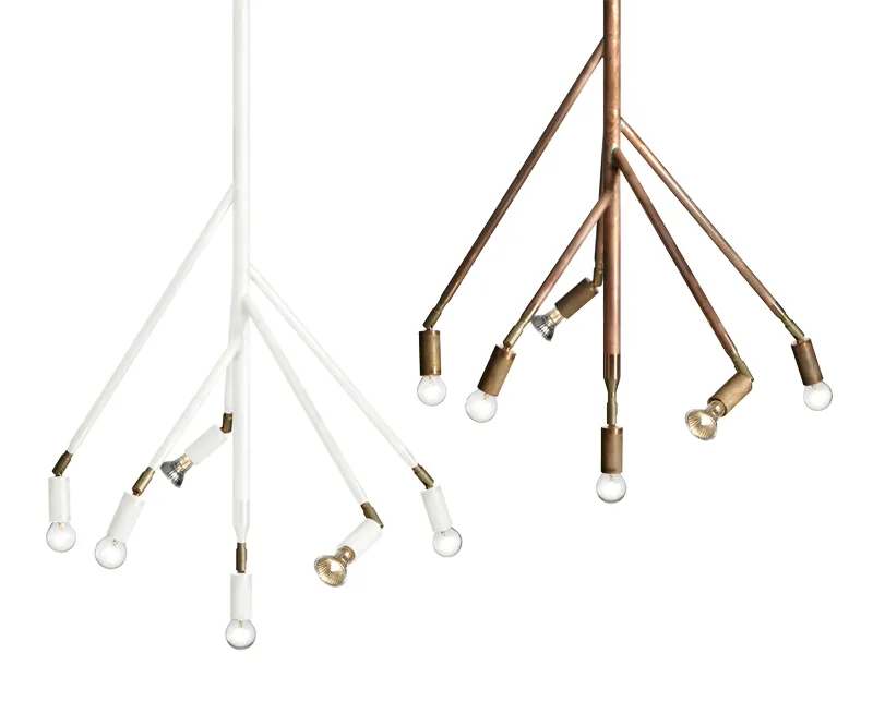 Kvist lampe stor, rå kobber Örsjö Belysning