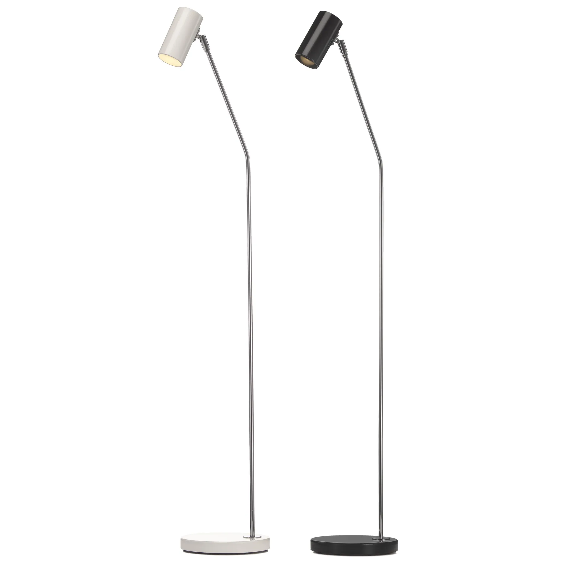 Minipoint gulvlampe, hvid og krom Örsjö Belysning