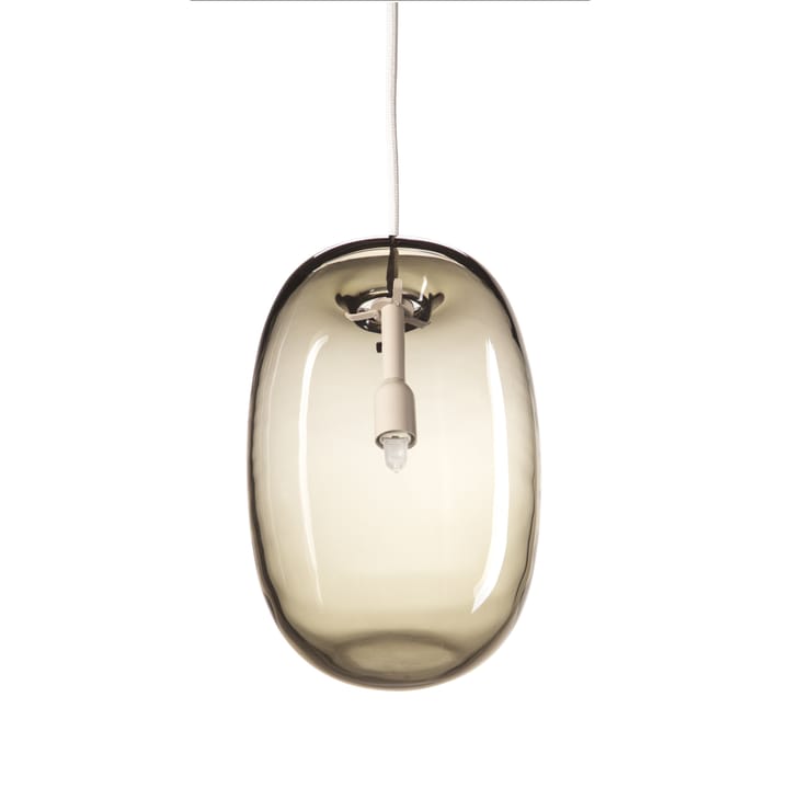 Pebble loftlampe aflang - varmgrå-glas - Örsjö Belysning