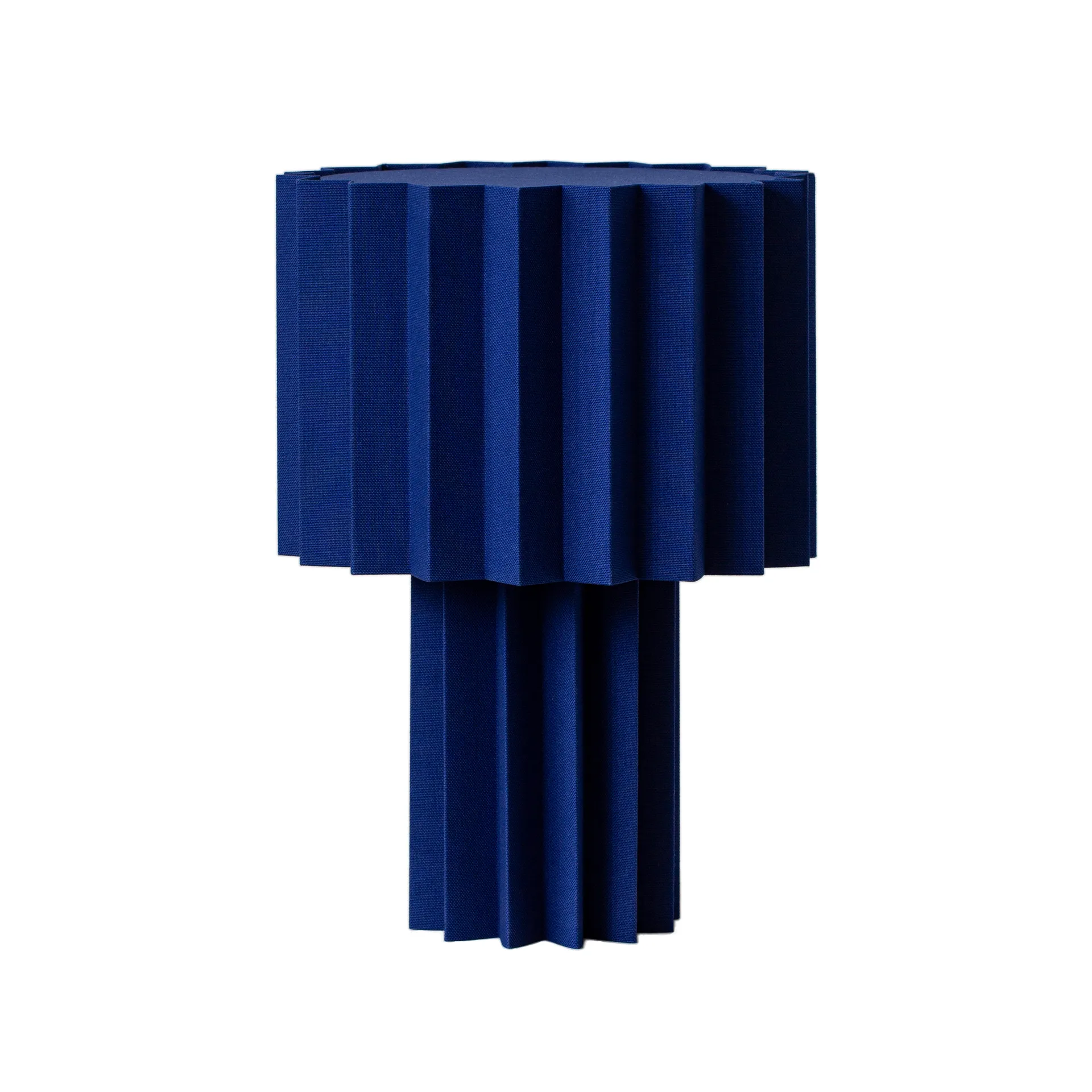Plissé bordlampe tekstil, Blå, 40,9 cm Örsjö Belysning