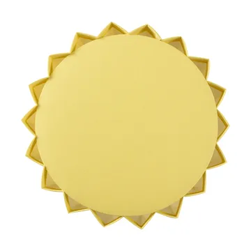 Plissé bordlampe tekstil - Gul - Örsjö Belysning