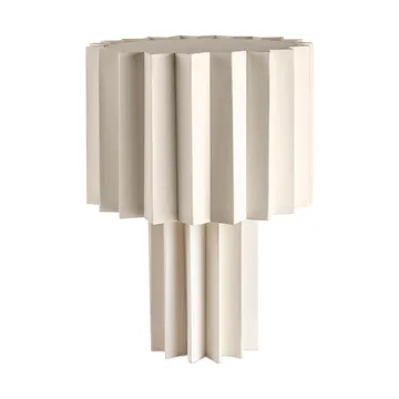 Plissé bordlampe tekstil - Hvid, 40,9 cm - Örsjö Belysning