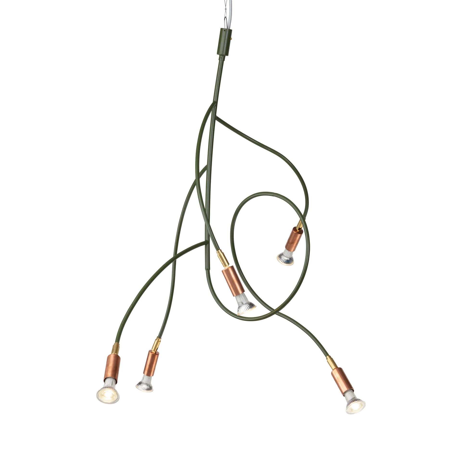 Ranka 5 loftlampe, Olivengrøn Örsjö Belysning