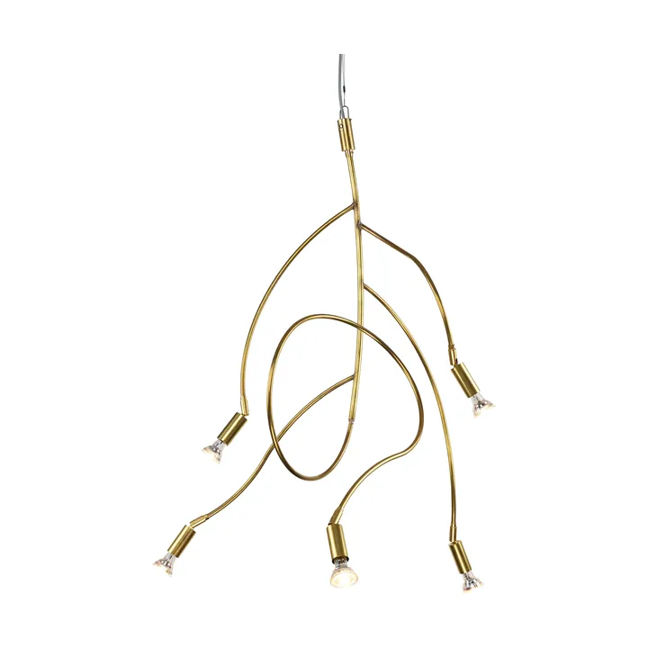 Ranka 5 loftlampe - Rå messing - Örsjö Belysning