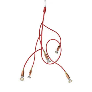 Ranka 5 loftlampe - Rød - Örsjö Belysning